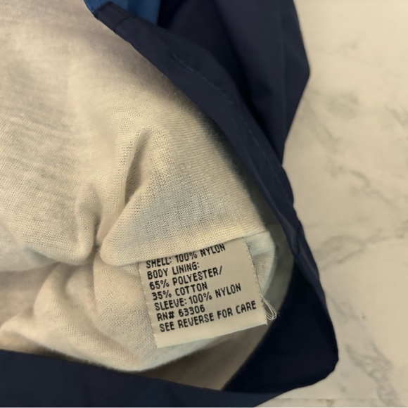 Vtg Wilson Full Zip Jacket Boys Youth Sz XL 12/14 Blue Nylon Lined Colorblock​ - Picture 5 of 5